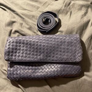 Bottega Giotti Blue leather clutch crossbody